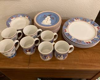 Debbie Mumm “Snowman” Dinnerware 