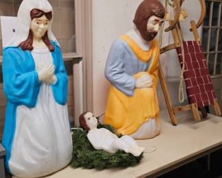 BLOW MOLD CHRISTMAS NATIVITY