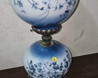 painted globe lamp