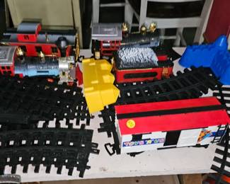 TRAINS AND TRACK PIECES