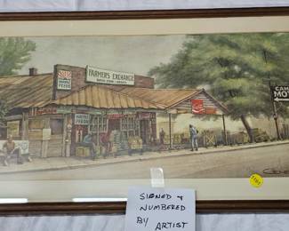 FRAMED PRINT SIGNED AND NUMBERED BY ARTIST