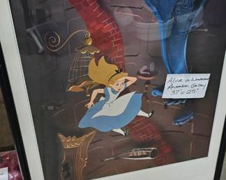 ALICE IN WONDERLAND ANIMATION GALLERY FRAMED PRINT