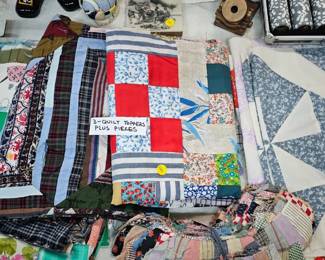 LOT OF QUILT PIECES