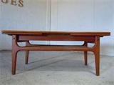 Sample of Trioh Mobler "Metamorphesis" convertible teak table assembled