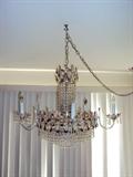 Beautiful plug & hang vintage chandelier.