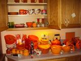 This lady loved cheerful orange!