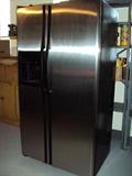 GE stainless steel side-by-side refrigerator