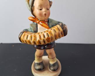 5" Hummel Goebel Figurine "Accordion Boy" No. 185 " - Crown Mark