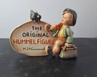 Hummel figurine Hum 187 "M.I. Hummel Dealer's Plaque" *All Black Lettering