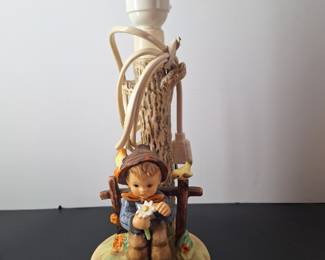 Vintage Goebel Hummel Lamp Base "She Loves Me" 227 West Germany - Not wired