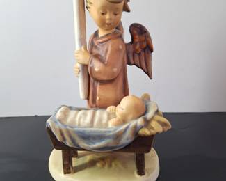 Goebel M.I. Hummel No. 194 "Watchful Angel" TMK-2 Full Bee 6.75" Tall - Signed W. Goebel