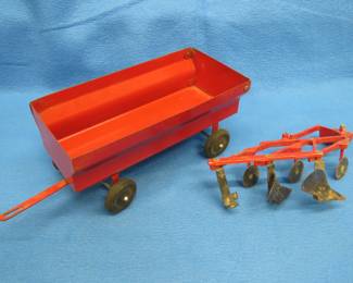 Lot 80. Ertl Trailer and Plow