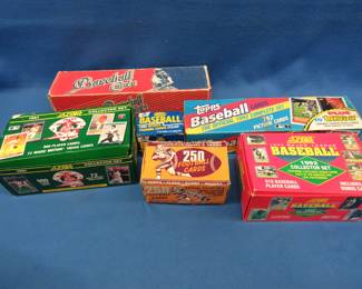 Lot 264. Six boxes of sports cards