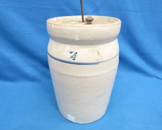 Lot 484. 15"x9" Butter Churn Crockery