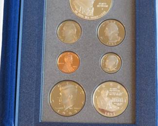 Lot 346. 1993 U.S. Mint Prestige seven-coin set