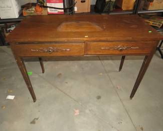 Lot 496. Two-drawer writing desk
