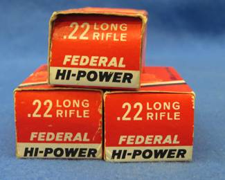 Lot 205. Approx. 150 Federal Hi-Power 22 LR rounds