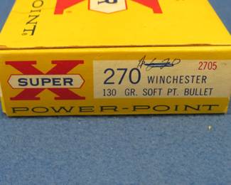 Lot 56. 20 Western Super-X 270 WIN rounds