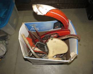 Lot 117. Build your own bike with these vintage parts