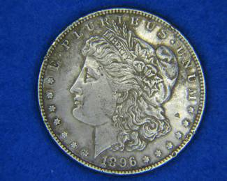 Lot 254. 1896 P Morgan Silver Dollar