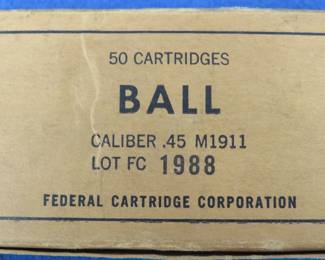 Lot 54. 50 Federal .45 M1911 ball rounds