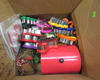 Lot 320. Cookie Cutters, Glass Sculptures, Knick-Knacks, and More