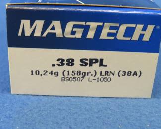 Lot 60. 50 mixed .38 Special rounds