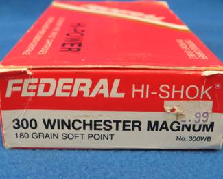 Lot 268. 19 Federal 300 WIN MAG rounds