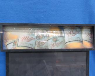 Lot 380. Miller High Life Illuminated Chalkboard, Untested