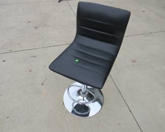 Lot 454. Adjustable-height chrome-based chair