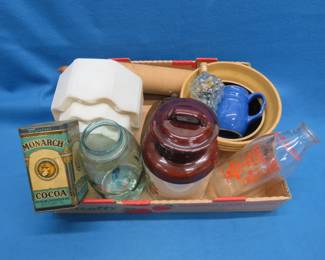 Lot 151. Misc. pottery and glassware