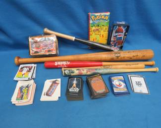 Lot 469. Magic the Gathering, Pokemon, Other Collectible Cards, Collectible Mini Bats, and More