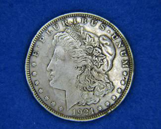 Lot 256. 1921 P Morgan Silver Dollar