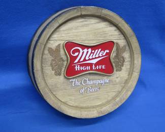 Lot 214. Miller High Life Sign