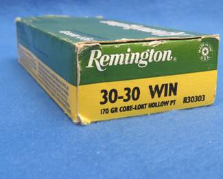 Lot 34. 10 Rounds of Remington 30-30 Win 170 Gr. Hollow Point Rounds