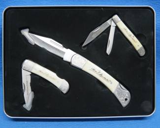 Lot 300. Set of Three Winchester 200th Anniversary Commemorative Knives