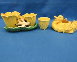 Lot 272. Six pieces of McCoy pottery (Please see all photos for more)