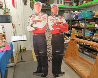Lot 358. Life-size Nascar drivers cardboard standup