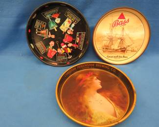 Lot 347. Three beer trays