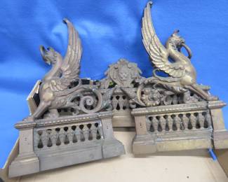 Lot 79. Brass Fireplace Surround