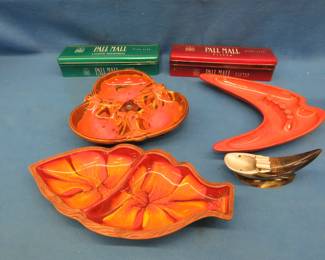 Lot 273. Ashtrays and cigarette tins