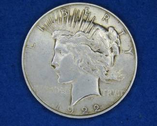 Lot 363. 1922 P Peace Silver Dollar