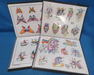 Lot 466. Tattoo Books and Transfer Paper