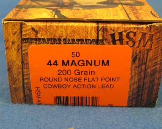 Lot 202. Fifty HSM .44 Mag Cowboy Action cartridges