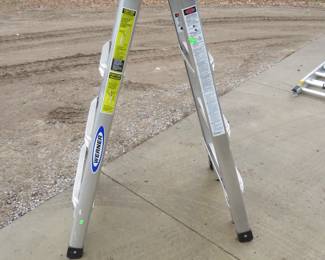 Lot 430. Werner multi-position adjustable ladder, max reach 18'