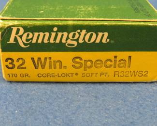 Lot 52. 20 Remington 32 WIN Special rounds