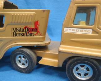 Lot 29. Structo Vista Dome Horse Van Toy Truck and Trailer