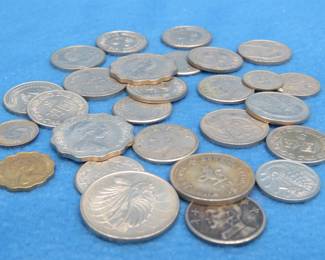 Lot 132. Singapore, Taiwan, Hong Kong Coins, and a 1954 Canadian Penny