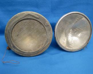Lot 225. Vintage Automobile Headlamps (One Tiltray)
