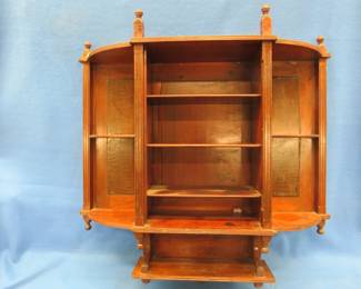 Lot 187. Victorian-era curio cabinet.&nbsp; 29" x 29" x 8"